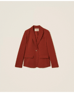 New collection TWEENSET CREPE BLAZER WITH HEART – SHAPED BUTTOM