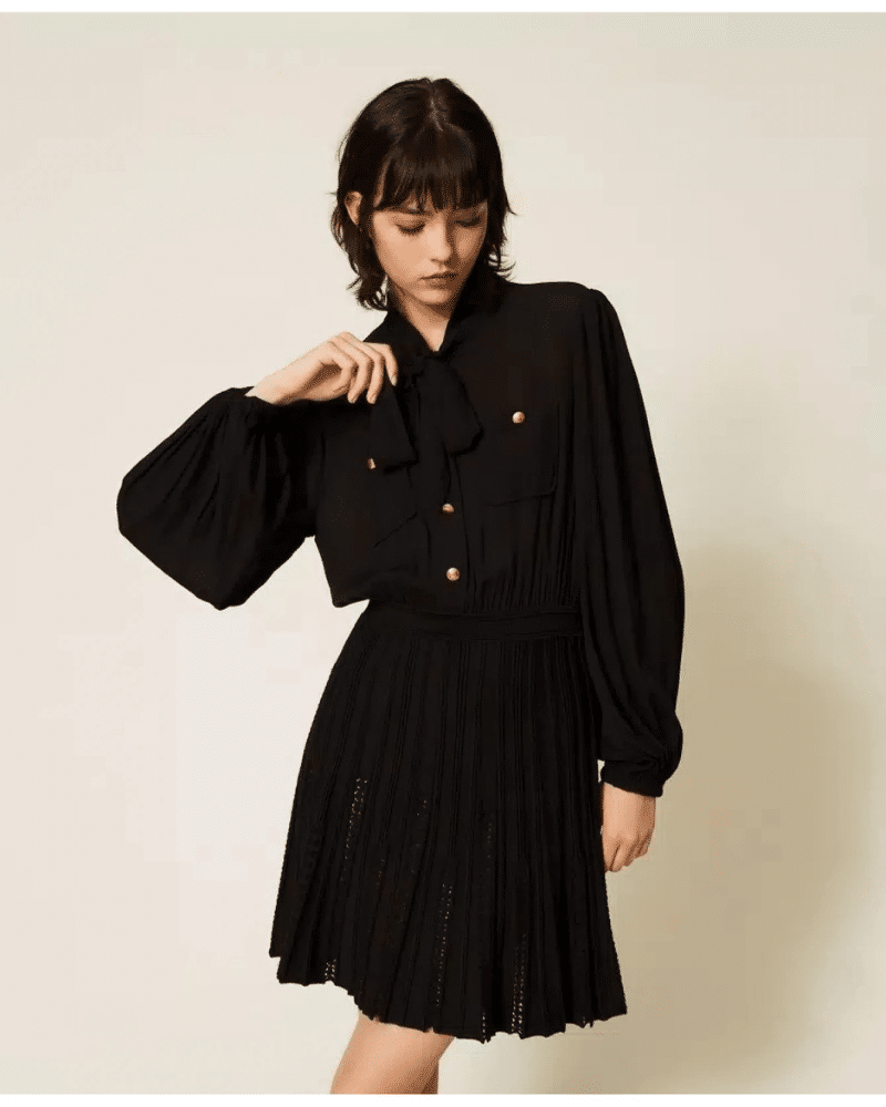 New Collection TWINSET BLACK DRESS New Collection TWINSET BLACK DRESS