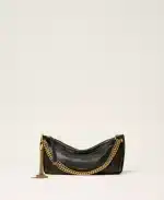 New Collection TWINSET LEATHER HOBO BAG WITH TASSEL