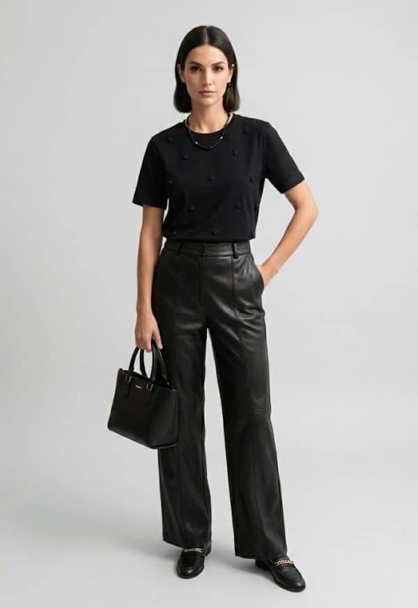 New Collection TWINSET TOTAL BLACK CHIC SHIRT