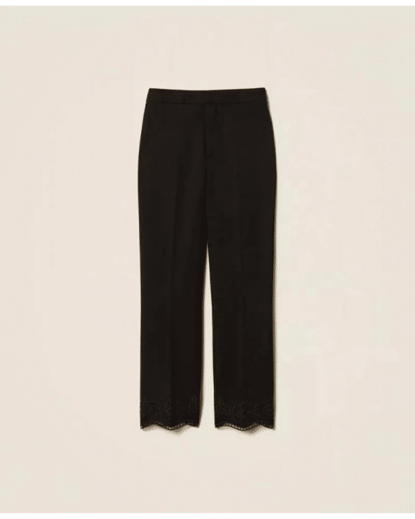 New Collection TWINSET BLACK TROUSERS