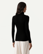 New Collection ELISABETTA FRANCHI LOGO-EMPROIDERED ROLL – NECH SWEATER