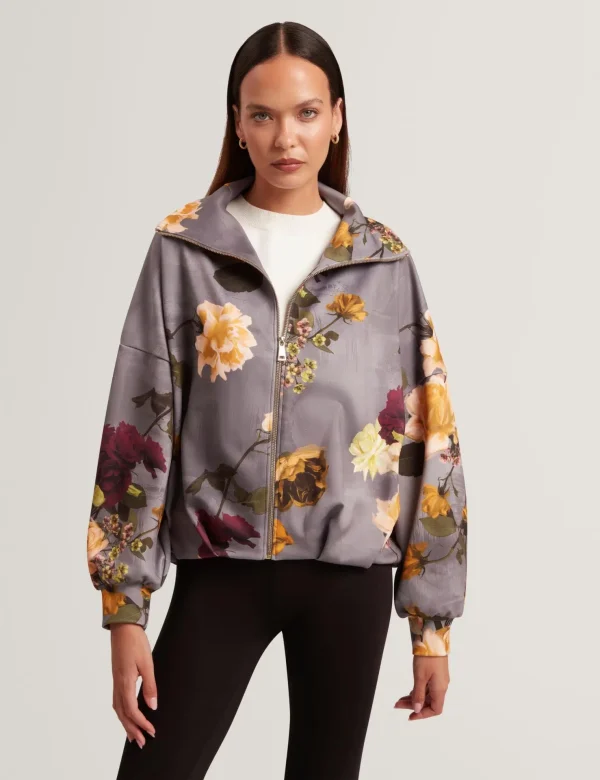 New Collection TED BAKER FLORAL PRINTED SCUBA JACKET