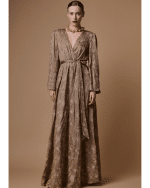 New Collection BE YOU EMBROIDERED WRAP MAXI DRESS