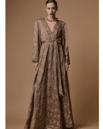 New Collection BE YOU EMBROIDERED WRAP MAXI DRESS