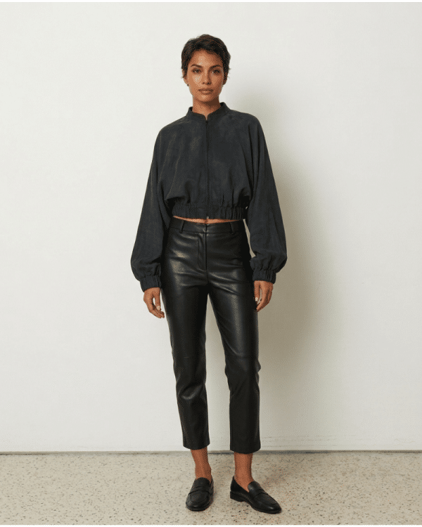 New Collection CKONTOVA BLACK ICON BOMBER JACKET