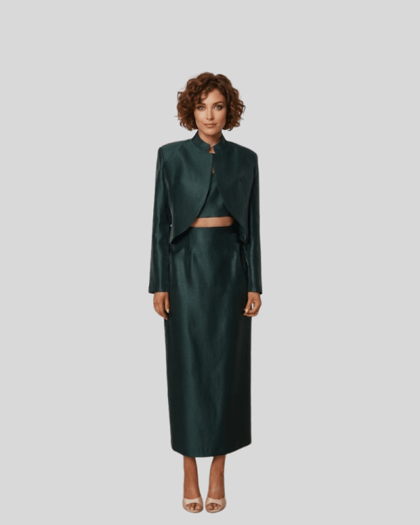 New Collection CKONTOVA DARK GREEN AURA BOLERO JACKET
