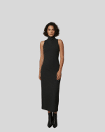 New Collection CKONTOVA DARK GREY SHAPE MIDI DRESS