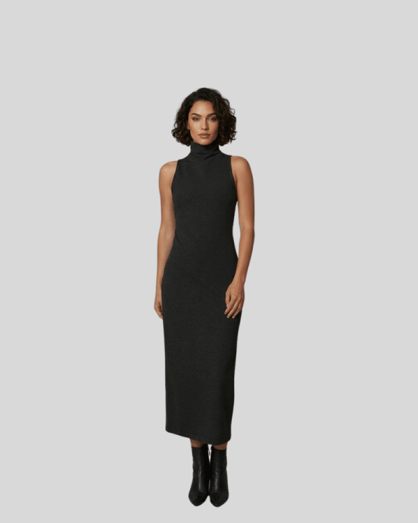 New Collection CKONTOVA DARK GREY SHAPE MIDI DRESS