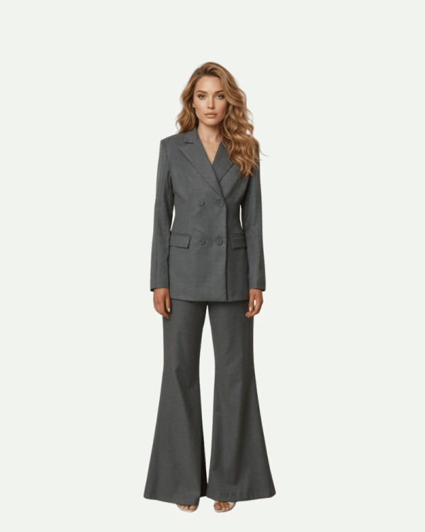 New Collection CKONTOVA GREY BOLD BLAZER & PANTS