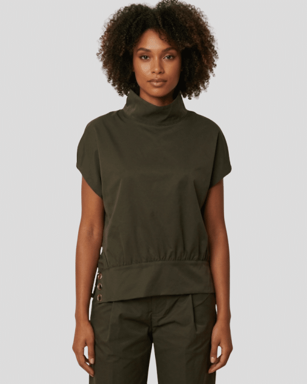 New Collection CKONTOVA KHAKI LINEAR SHIRT