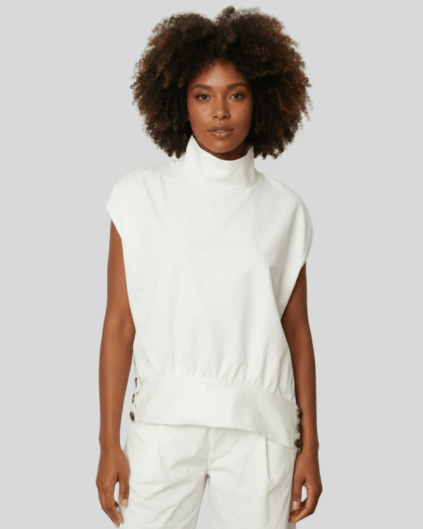 New Collection CKONTOVA WHITE LINEAR SHIRT