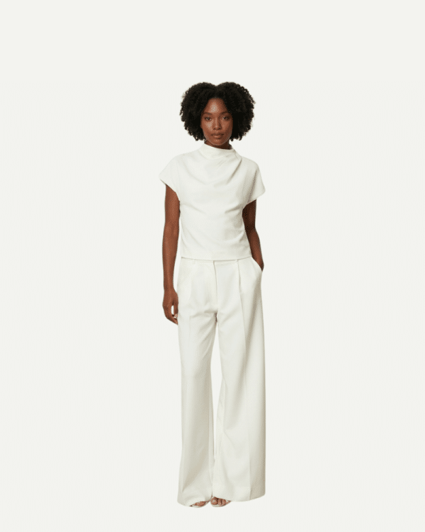 New Collection CKONTOVA WHITE SIGNATURE PANTS