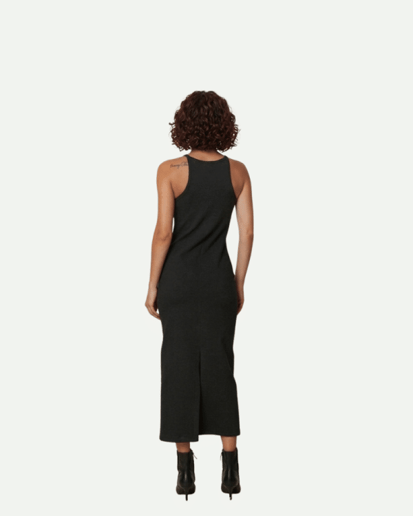New Collection CKONTOVA DARK GREY SHAPE MIDI DRESS