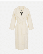 New Collection ELISABETTA FRANCI COAT IN WOOL DOUBLE CLOTH