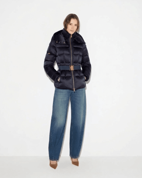 New Collection ELIZABETTA FRANCHI DOWN JACKET MADE OF VOILE FABRIC
