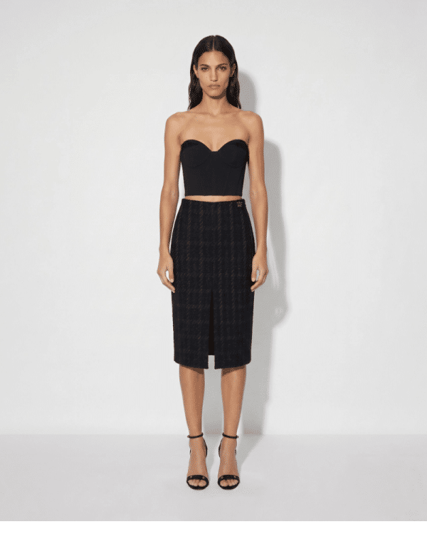 New Collection ELIZABETTA FRANCHI  TWEED SKIRT