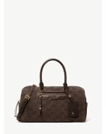 New Collection MICHAEL KORS JES SET TRAVEL MEDIUM LOGO EMPOSSED DUFFEL CROSSBODY BAG