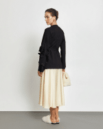 New Collection KOURBELA KNIT CARDIGAN WITH RUFFLES