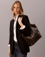 New Collection KALVIN KLEIN EMBOSSED MONOGRAM TOTE BAG