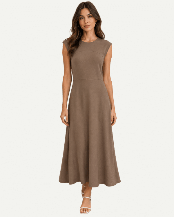 New Collection LOTUS EATERS DRESS LATTE