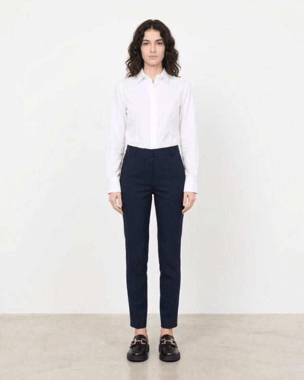 New Collection MY T ELASTIC MID WAIST SLIM CROP PANTS WOMEN