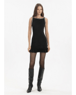 New Collection MY T CRYSTAL TRIM MINI DRESS