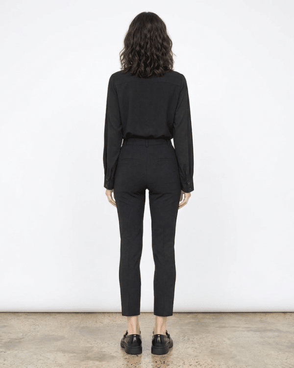 New Collection MY T ELASTIC MID WAIST SLIM CROP PANTS WOMEN