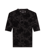 New Collection TED BAKER AURLYNE DEVORE MESH HIGH NECK BLOUSE
