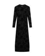 New Collection TED BAKER DRESS CIREYA DEVORE MESH LONG SLEEVE MIDI