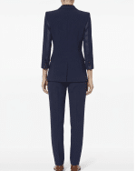 New Collection ELISABEΤTA FRANCHI ELEGANT DARK BLUE TAILORED BLAZER