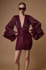 New Collection BE YOU SANZAN MINI DRESS  WITH RUCHING