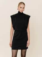 New Collection LOVE & ALICIA HIGH NECK JERSEY MINI DRESS