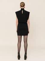 New Collection LOVE & ALICIA HIGH NECK JERSEY MINI DRESS