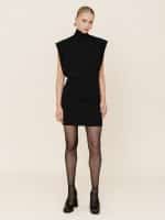 New Collection LOVE & ALICIA HIGH NECK JERSEY MINI DRESS