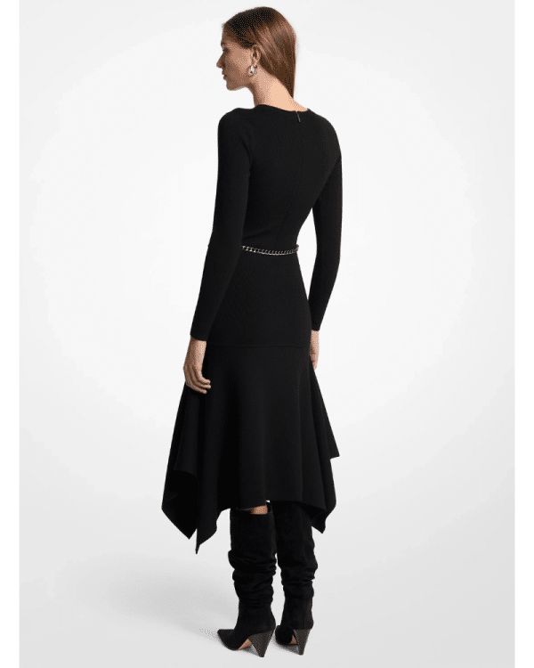New Collection MICHAEL KORS STRETCH WOOL HANDKERCHIEF DRESS