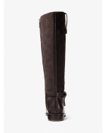 New Collection MICHAEL KORS BEVERLY QUITED SUEDE AND LEATHER RIDING BOOT