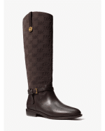 New Collection MICHAEL KORS BEVERLY QUITED SUEDE AND LEATHER RIDING BOOT