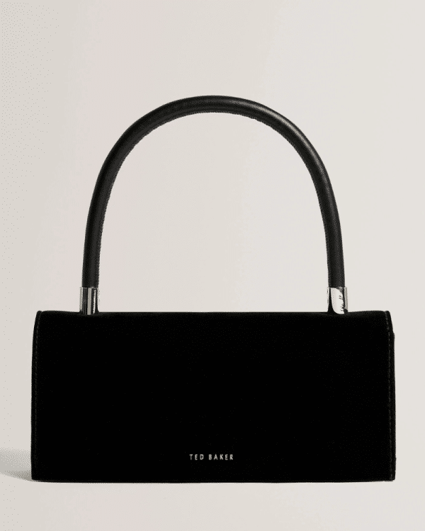 New Collection TED BAKER TOP HANDLE VELVET SHOULDER BAG
