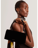 New Collection TED BAKER TOP HANDLE VELVET SHOULDER BAG