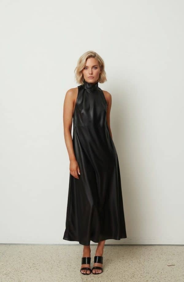 New Collection CKONTOVA BLACK SLEEVELESS DRESS