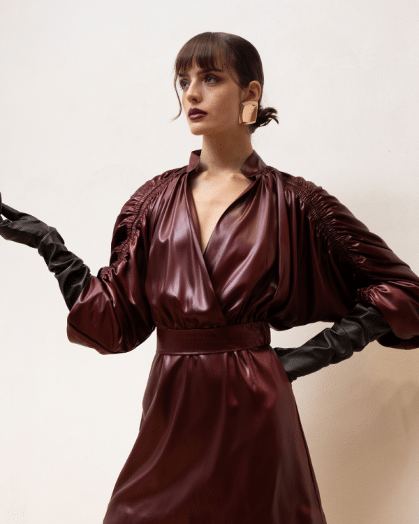 New Collection NEMA GUZI DRESS BORDEAUX