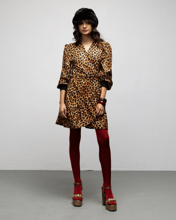 New Collection WE ARE TWIGGY DRESS – LEOPARD
